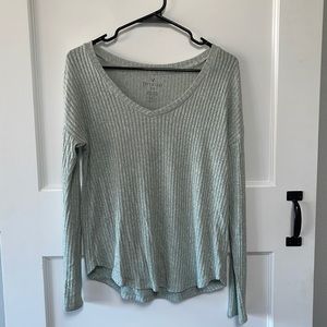 American Eagle Soft & Sexy Ribbed Long-Sleeve